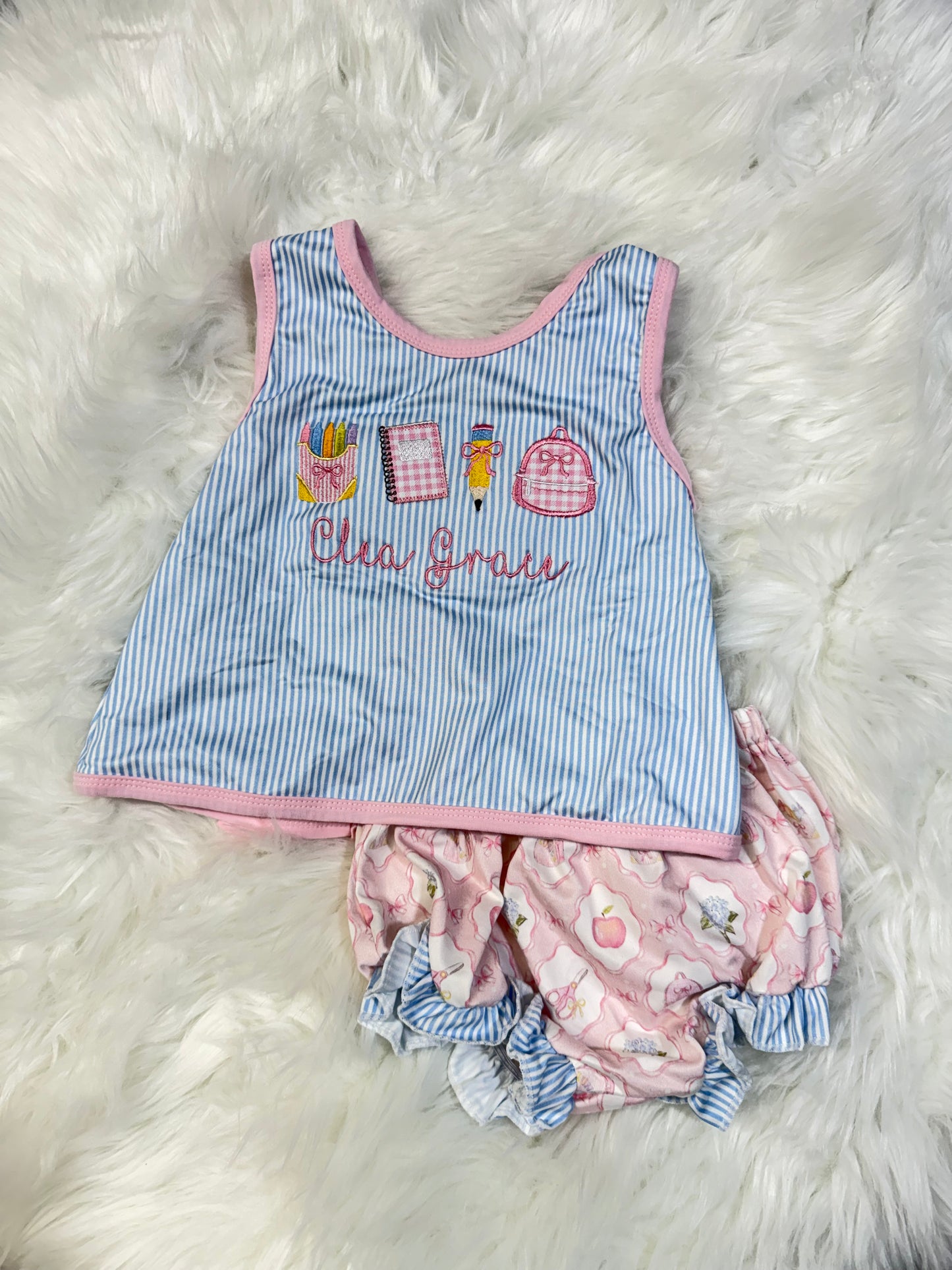 RTS Back to School BLANK bloomer set