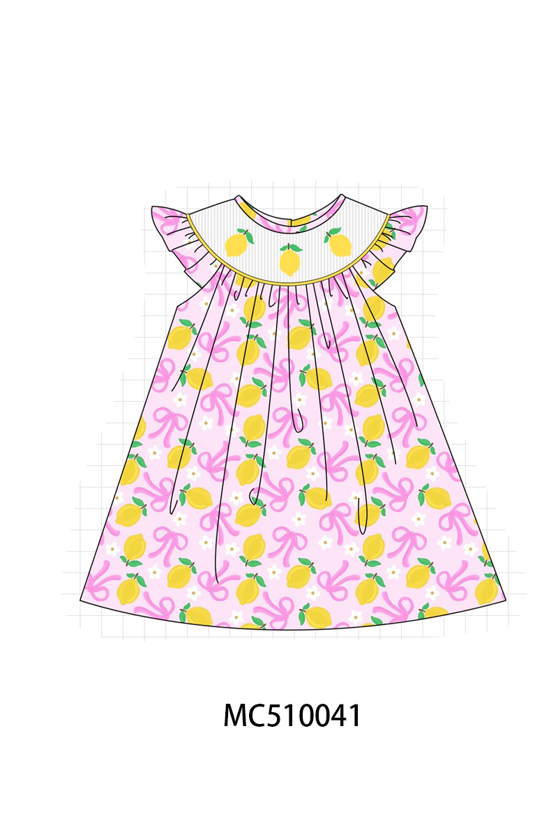PO23 Purple Bow Lemon Machine Smocked Collection ETA March
