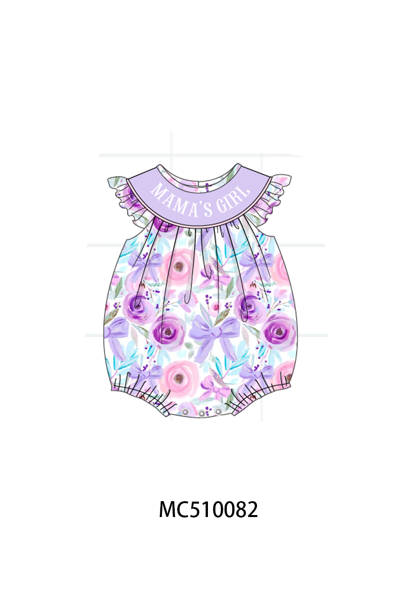 PO23 Purple Floral Print Ruffle Collection ETA March