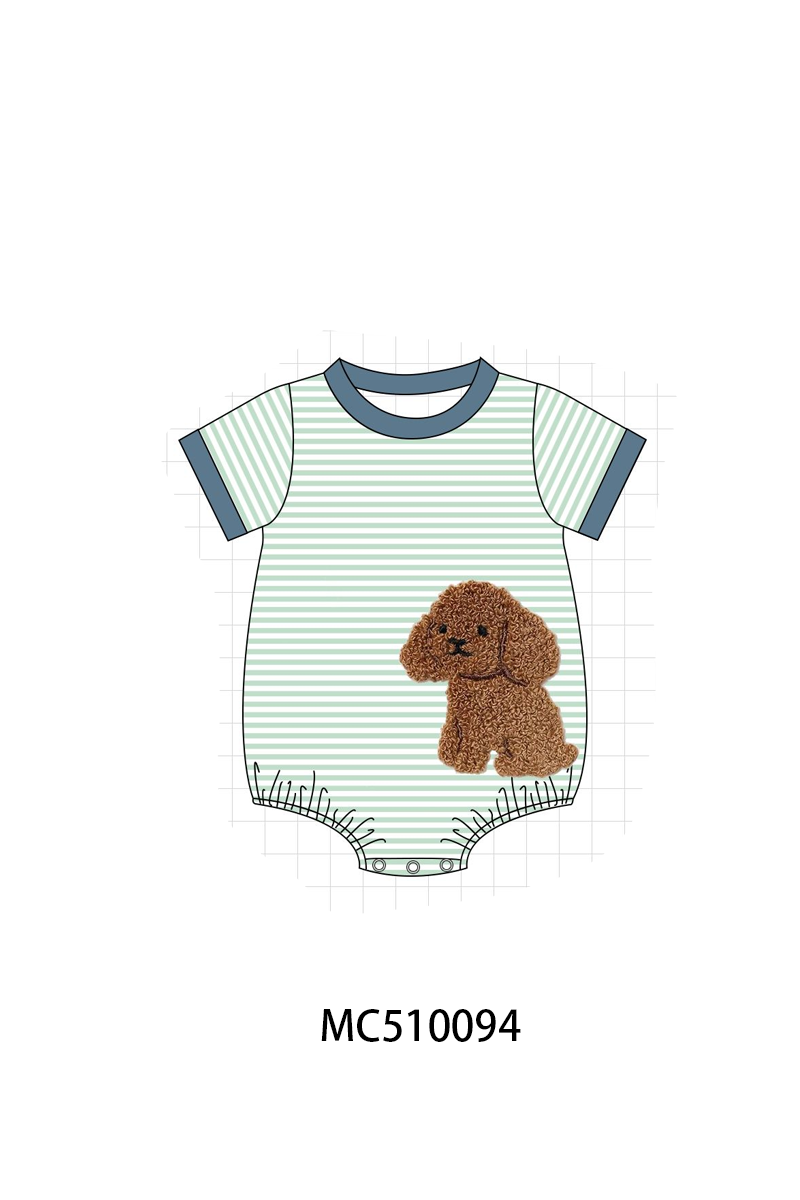 PO23 Green Stripe Puppy French Knot Collection ETA March