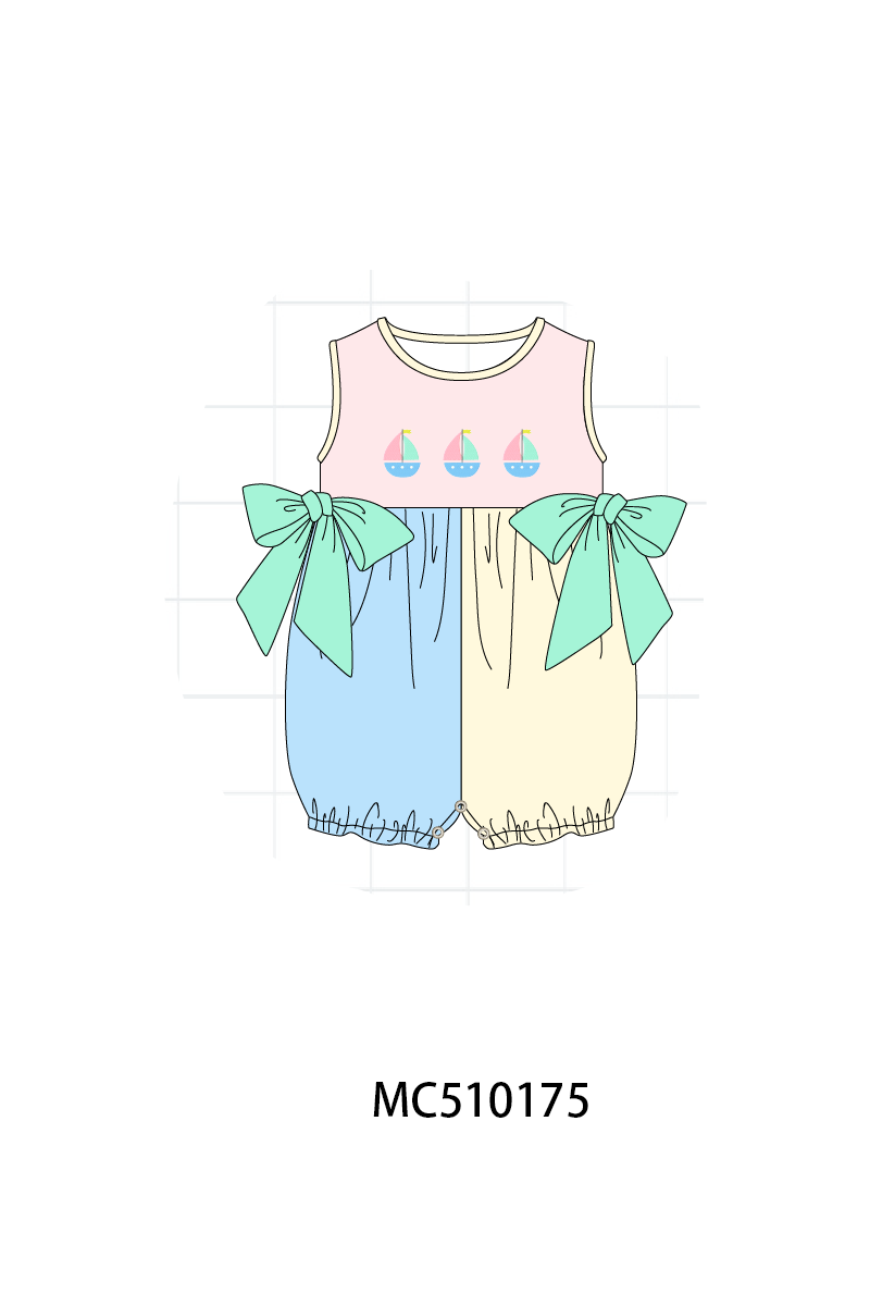 PO23 Colors Blocks Sailboat Embroidery Collection ETA March