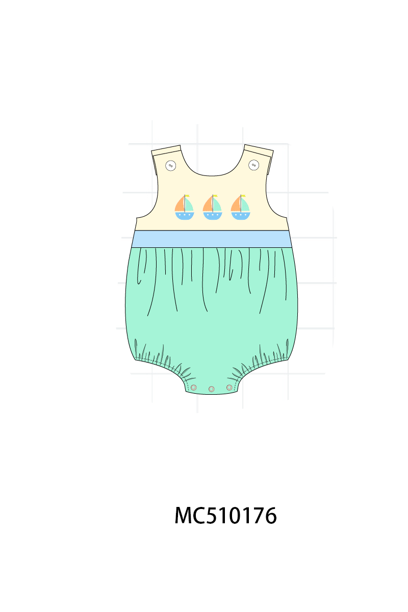 PO23 Colors Blocks Sailboat Embroidery Collection ETA March