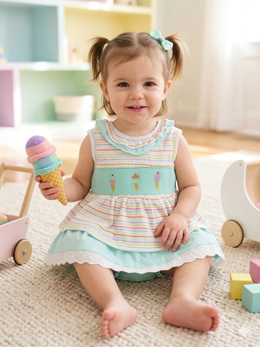 Handsmocked Ice Cream Collection ETA JUNE
