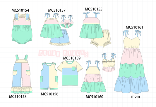 PO23 Color Blocks Ruffle Collection 1 ETA March
