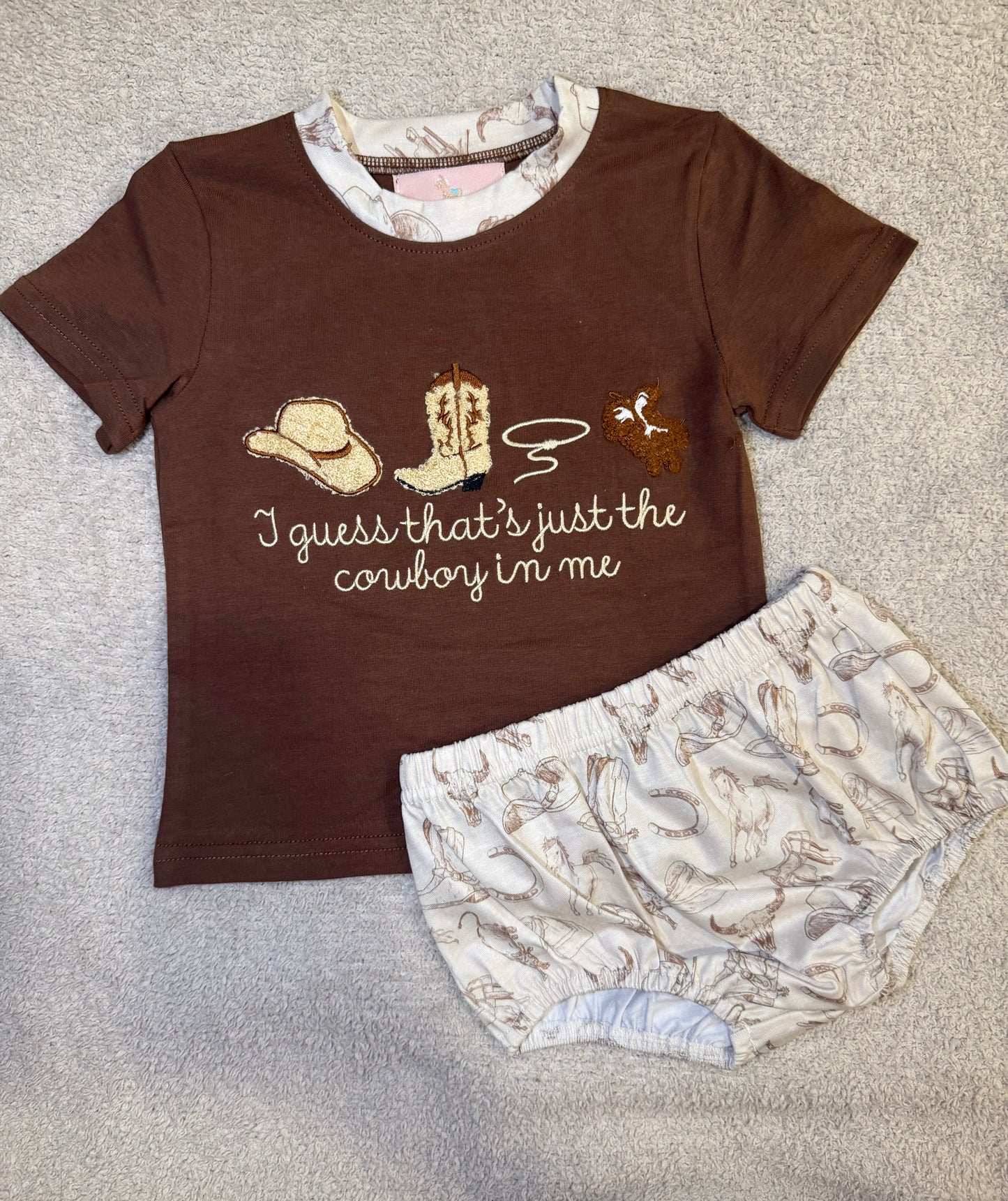 RTS Cowboy in Me Diaper Cover