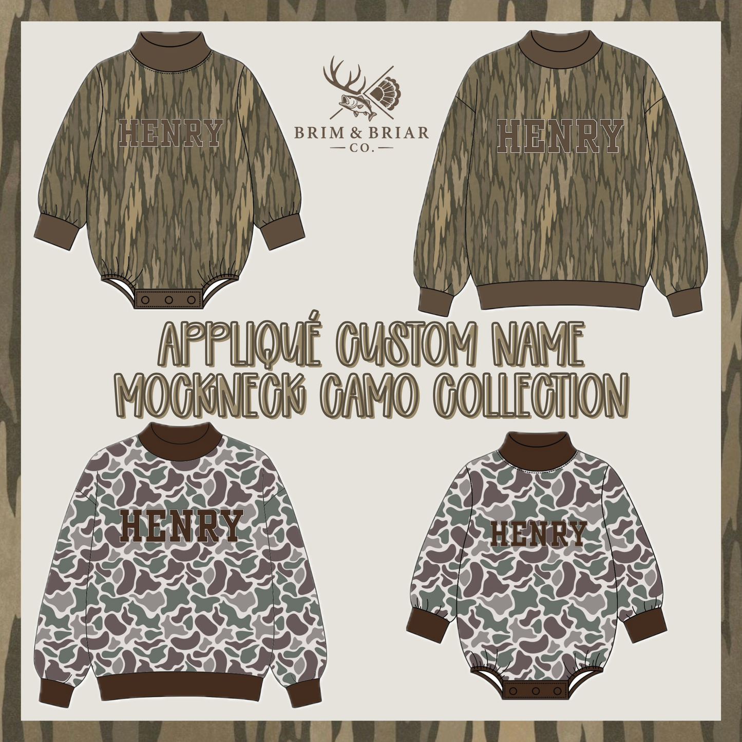 Appliqué Name Camo Collection ETA NOVEMBER