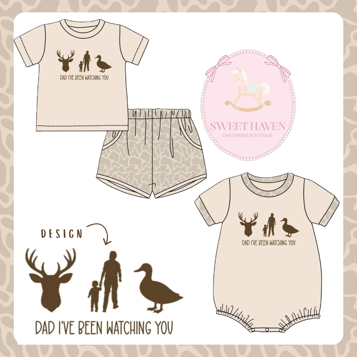 Wanna be like Dad Embroidery Collection ETA JUNE
