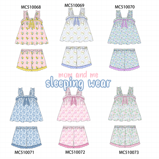 PO23 Multicolored Floral Print GIRLS Sleeping Wear Collection 1 ETA March